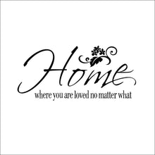 Characters "Home" flower  NEW Living Room Bedroom Backdrop home decoration wall sticker art 26*57CM SM6