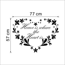 Characters "Home heart" wall stickers home decor decals decoration Characters Pattern  NEW PVC 43*77CM SM6