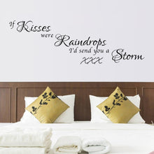 Characters "Kisses Raindrops" wall stickers decor decals home decoration  NEW PVC 47*57CM SM6