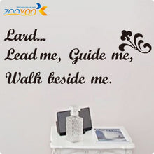 Characters "Lead Me Quide Me" Black PVC Wall Decals Original  Wall Stickers Black Sticker SM6