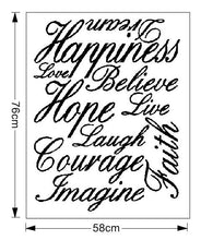 Characters "Love Live Hope" Room Decor DIY Decals Removable Wall Sticker SM6