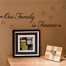 Characters "Our Family Is Forever" PVC Removable Wall Sticker Decor for bedroom living rooms SM6