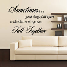 Characters "Sometimes good" Wall Sticker Living Room Removable stickers home decor decoracion vinyl Black 57*78CM SM6