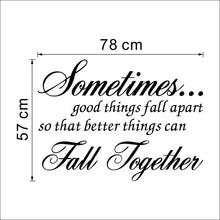 Characters "Sometimes good" Wall Sticker Living Room Removable stickers home decor decoracion vinyl Black 57*78CM SM6