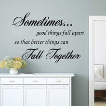 Characters "Sometimes good" Wall Sticker Living Room Removable stickers home decor decoracion vinyl Black 57*78CM SM6