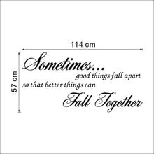 Characters "Sometimes good" Wall Sticker Living Room Removable stickers home decor decoracion vinyl Black 57*78CM SM6