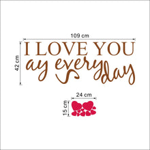 Characters "say I love you" wall stickers decor decals home decoration  NEW PVC 47*57CM SM6