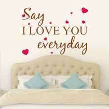 Characters "say I love you" wall stickers decor decals home decoration  NEW PVC 47*57CM SM6