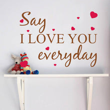 Characters "say I love you" wall stickers decor decals home decoration  NEW PVC 47*57CM SM6