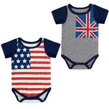 Charm Baby Boys Apparel Girls Toddlers Playsuit Newborn Flag Romper Jumpsuit SM6
