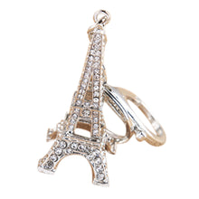 Charm Pendant Purse Bag Key Rings Gifts souvenirs key holder 2 Colors s Creative Eiffel Tower Rhinestone Keychain SM6