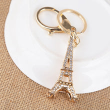 Charm Pendant Purse Bag Key Rings Gifts souvenirs key holder 2 Colors s Creative Eiffel Tower Rhinestone Keychain SM6