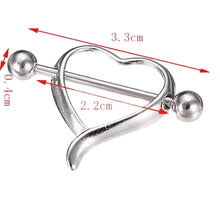 Charm Surgical Steel Love Heart Nipple Ring Shields Bar Navel Ring Body Piercing Women Jewelry Gifts  SM6