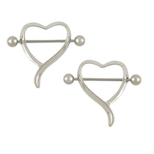 Charm Surgical Steel Love Heart Nipple Ring Shields Bar Navel Ring Body Piercing Women Jewelry Gifts  SM6