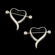 Charm Surgical Steel Love Heart Nipple Ring Shields Bar Navel Ring Body Piercing Women Jewelry Gifts  SM6