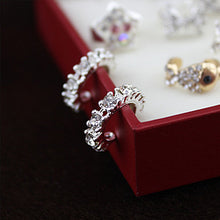 Charm crystal hoop earrings Geometric Round Shiny rhinestone earring jewelry women Design SM6