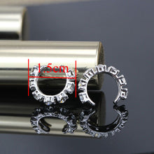 Charm crystal hoop earrings Geometric Round Shiny rhinestone earring jewelry women Design SM6