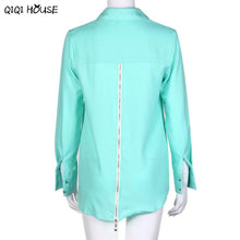 Cheap Clothes China Ladies Irregular Long Sleeve Button Shirt Women Fashion Autumn Tops Chemisier Femme#C908 SM6