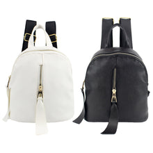 Designer Small Backpack Women White and Black Travel PU Leather Backpacks Ladies Rucksack Mini Back Bags SM6