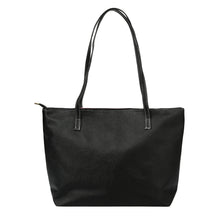 Women Smile Handbag PU Leather Contrast Color Pockets Zipper Mom Mommy Bag Large Capacity Casual Shoulder Bag Tote Black SM6