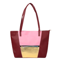 Women Smile Handbag PU Leather Contrast Color Pockets Zipper Mom Mommy Bag Large Capacity Casual Shoulder Bag Tote Black SM6
