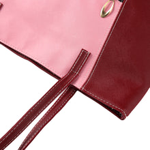 Women Smile Handbag PU Leather Contrast Color Pockets Zipper Mom Mommy Bag Large Capacity Casual Shoulder Bag Tote Black SM6