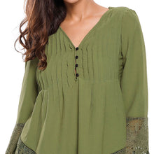 Chemise V Neck Floral Lace Shirt Women Tops Office Shirt Ladies Crochet Blouse Blusas Femininas SM6