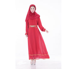 Chic Chiffon Kaftan Abaya Jilbab Islamic Muslim Women's Long Sleeve Maxi Dress New PY3 SM6