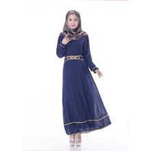 Chic Chiffon Kaftan Abaya Jilbab Islamic Muslim Women's Long Sleeve Maxi Dress New PY3 SM6