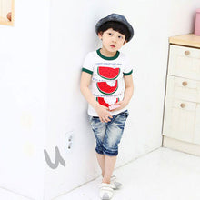 Chic Kid Toddler Tops Cozy T-Shirt Child Boys Crew Neck Watermelon Tee ShirtSM6
