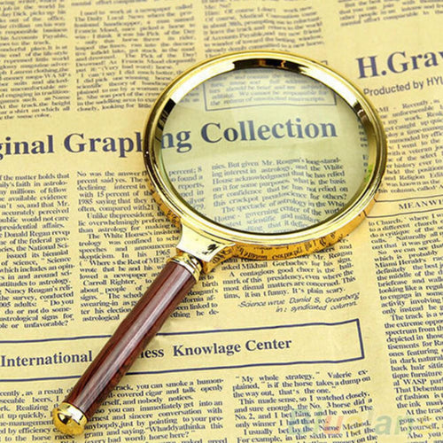 Chic Loupe Magnifier 10X Magnifying Jewelry Glass 80mm H held Reading SM6