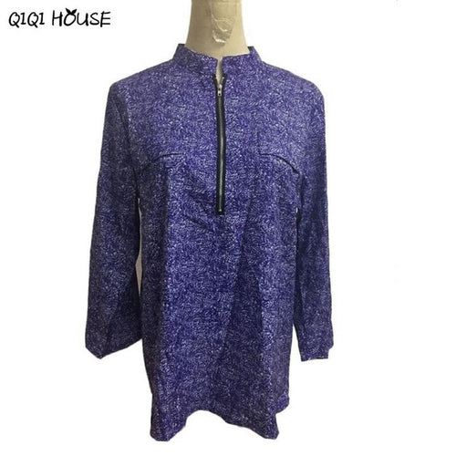 Chiffon Blouse Floral Long Sleeve Casual Tops Ladies Basic Autumn Tops Sexy Purple Blusa De Renda#D831 SM6