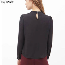 Chiffon Blouse Loose Long Sleeve Ladies Blouse Autumn Outwear Basic Fashion Top Casual Tops Camisas Femininas 2016#C117 SM6