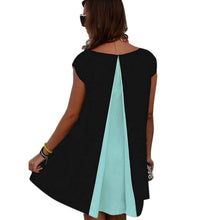 Chiffon Dress Patchwork Short Sleeve Summer Dresses Casual Short Dress Yellow Vestidos Mujer 2016#B715 SM6