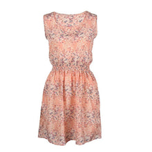 Chiffon Dress Print Floral Small Flowe Sleeveless Mini Short Dress Cheap Clothes China Vestidos Cortos Beach#B719 SM6