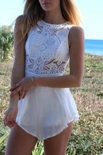 Chiffon Jumpsuit Women Sleeveless Lady Summer Lace Mini Double Culottes Shorts Jumpsuit #3546 SM6