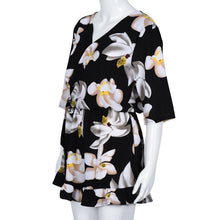 Chiffon Summer Overalls Short Sleeve Bohemian Floral Playsuits Plus Size 4XL Loose One Piece Jumpsuit Summer Style#212 SM6