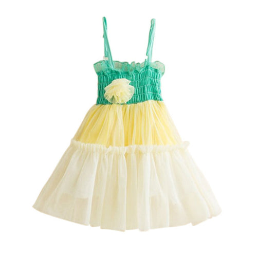 Child Kids Baby Girls Lace Flower Princess Dress Sundress Tulle Tutu Dresses SM6