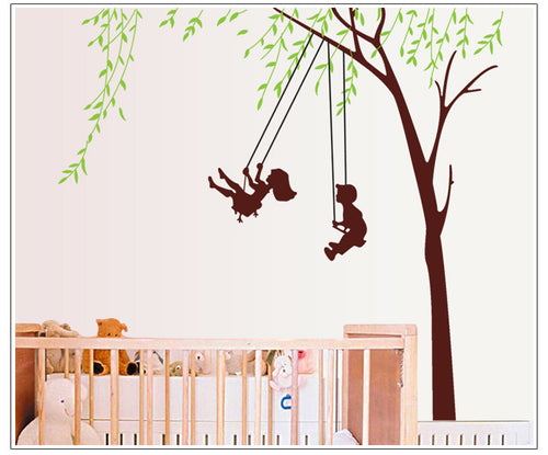 Childhood swing children room household adornment wall stickers in the removable wall stickers on the wall SM6