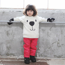 Children Baby Boys Girls Warm Sweater Clothing Lovely Bear Furry White Thick Pullover Coat SM6