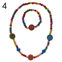 Children Beads Jewelry Setnecklace bracelet bangle jewelry Kids Gift Party Birthday Necklace SM6