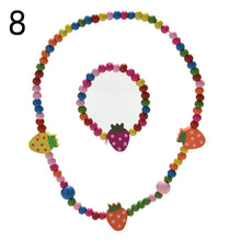 Children Beads Jewelry Setnecklace bracelet bangle jewelry Kids Gift Party Birthday Necklace SM6