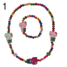 Children Beads Jewelry Setnecklace bracelet bangle jewelry Kids Gift Party Birthday Necklace SM6