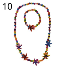 Children Beads Jewelry Setnecklace bracelet bangle jewelry Kids Gift Party Birthday Necklace SM6