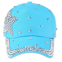Children Cap For Girls  Fashion women's hats Baseball Cap Rhinestone Star Shaped Boy Girls Snapback Hat 5 Colors hat SM6