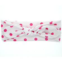 Children Hair Band Cute Dot Printed Bows Baby Girl Hair Accessories Rabbit Ears Elastic Hair Ties Bunny Ears Faixa De Cabelo#121 SM6