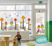 Children bedroom background colour giraffe movable wall stick PVC transparent film household adornment wall SM6