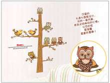 Children room background stickers three generations owls can remove the wall stickers Household adornment wall stickers SM6