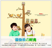 Children room background stickers three generations owls can remove the wall stickers Household adornment wall stickers SM6