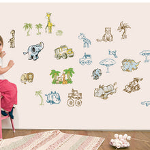 Children room new animal world household adornment wall stickers in the wall to stick on the wall SM6
